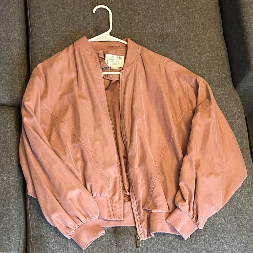 Cotton On Women's Dusty Pink Bomber Jacket